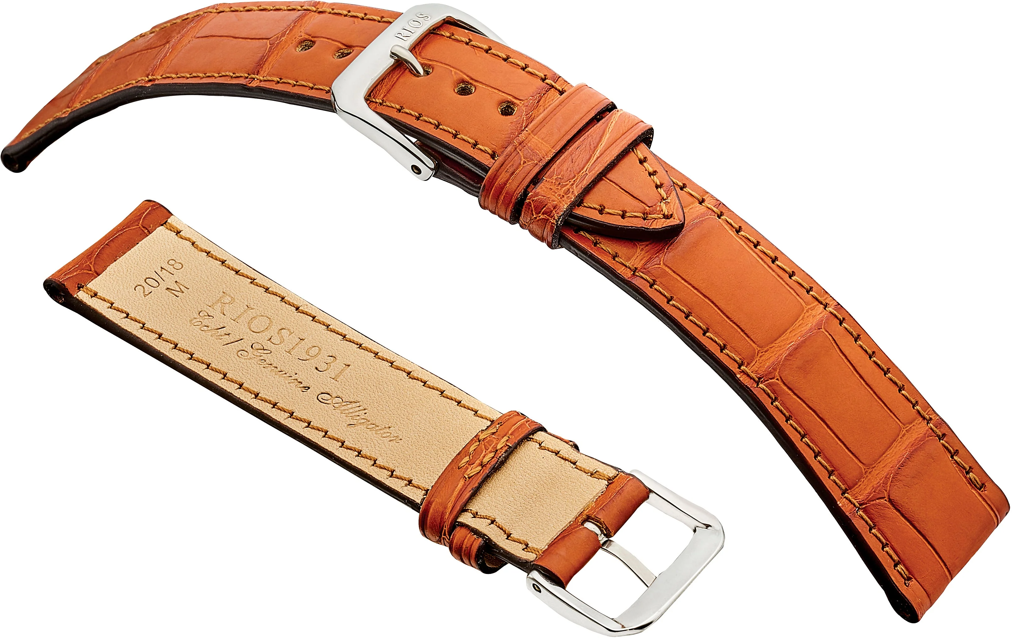 RIOS1931 Premier Genuine Alligator Leather - Glossy Finish R273 - Image 3