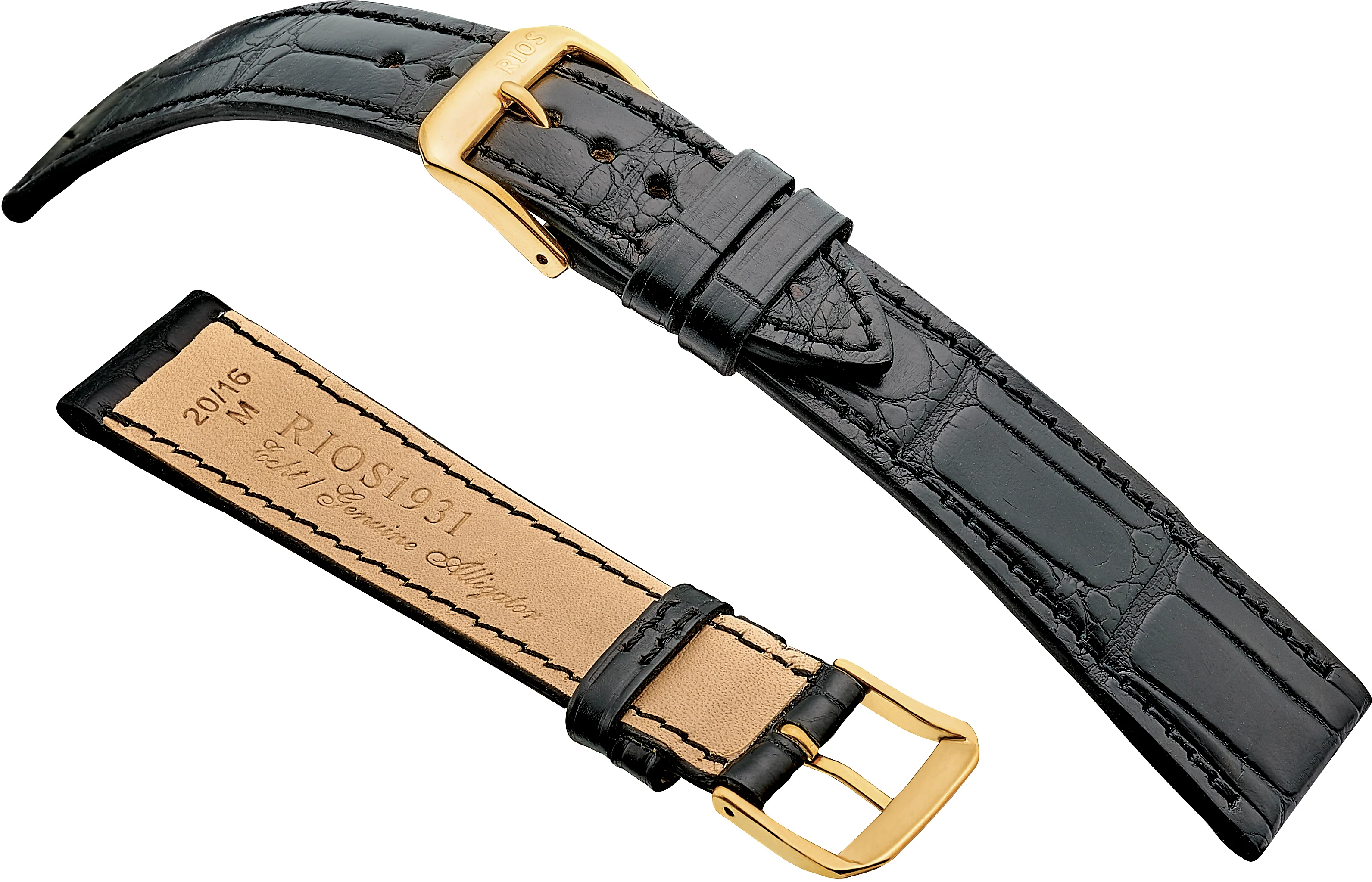 RIOS1931 GENEVE Fits PATEK PHILIPPE - Genuine Alligator Leather Watch Strap - R340 - Image 3
