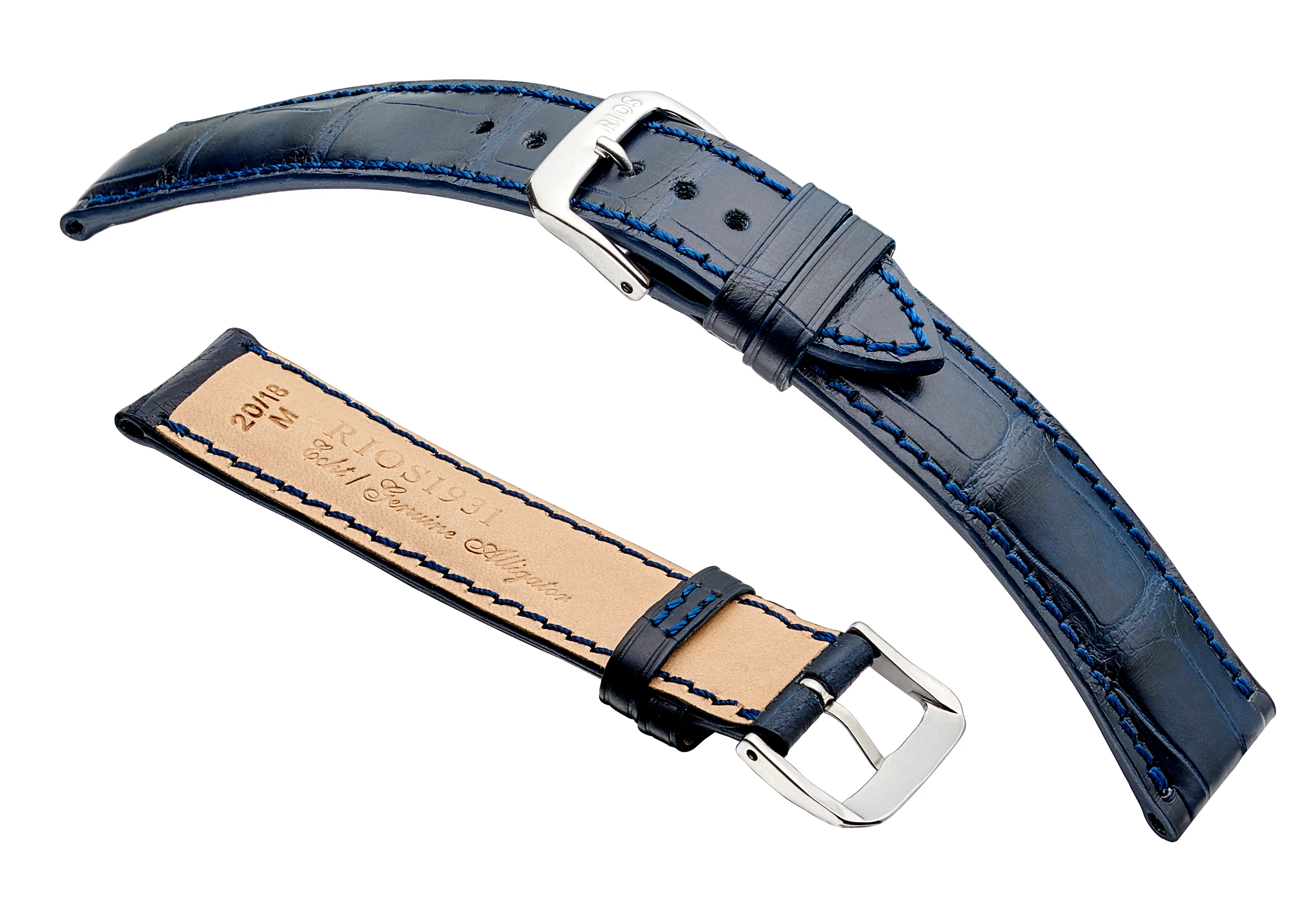 RIOS1931 GENEVE Fits PATEK PHILIPPE - Genuine Alligator Leather Watch Strap - R340 - Image 4